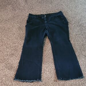 Lane Bryant Blue Flare Wide Leg Jeans